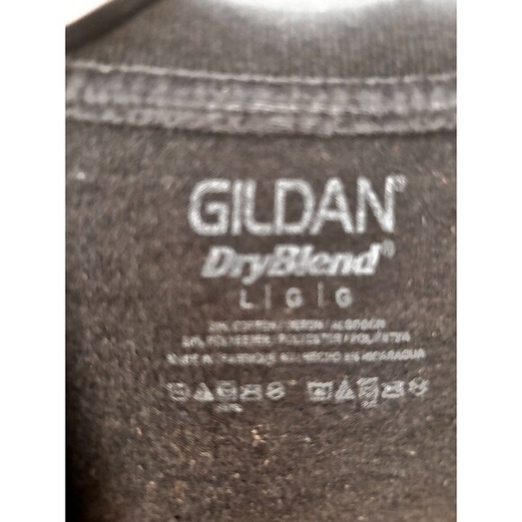 Big Splash Burgers Men’s Large Black Graphic T-Shirt Gildan DryBlend Surf Wave - Picture 5 of 6